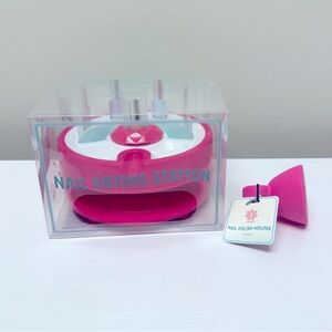 3 for $15 SALE Pink Nail Drying Station Bundle w/ polish holder from Target
